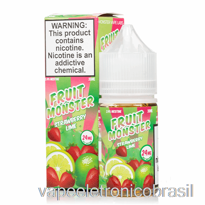 Vape Vaporesso Morango Limão - Sais De Monstros De Frutas - 30ml 24mg